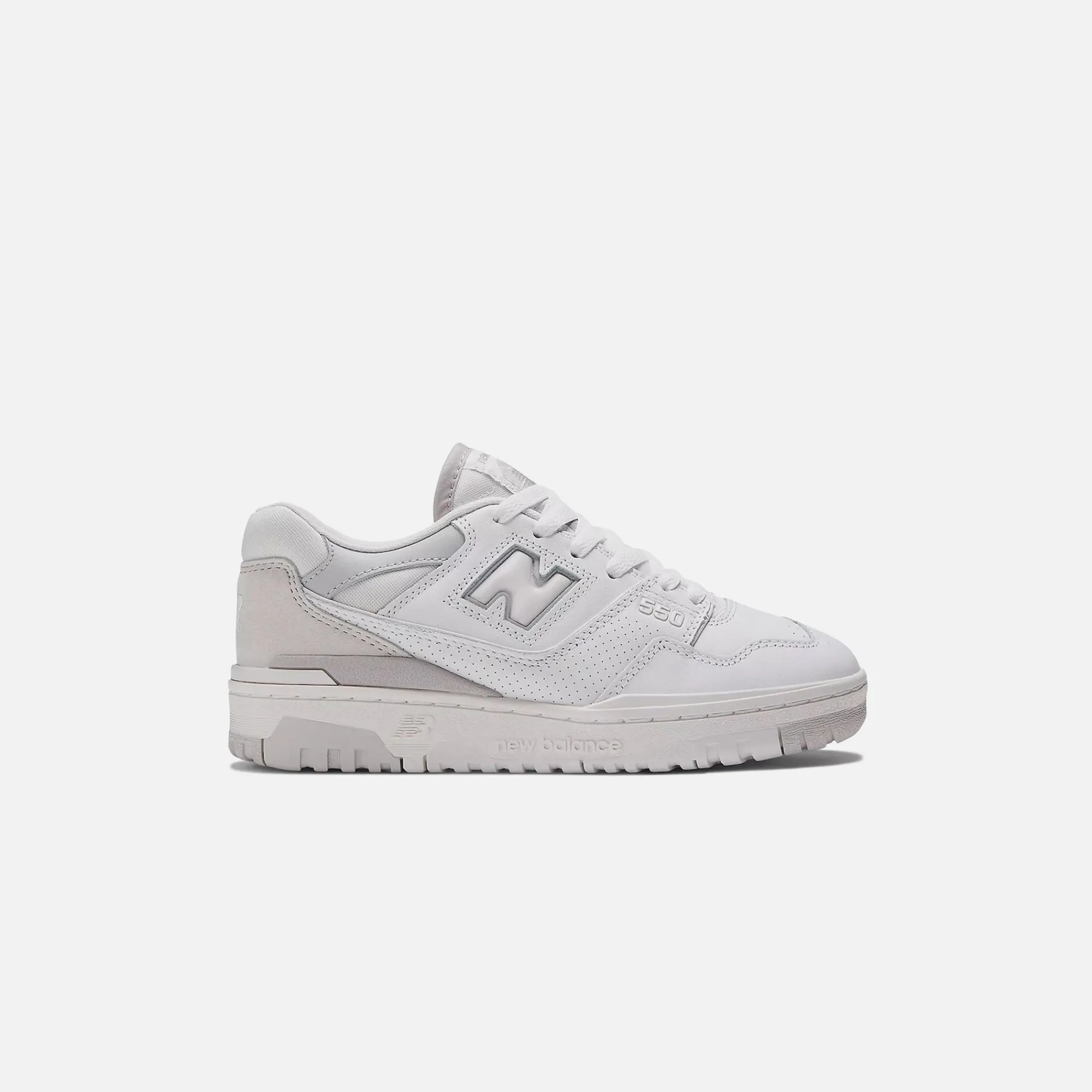 New New Balance 550 White / Rain Cloud / Light Aluminum