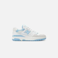 Flash Sale New Balance 550 White / Blue Haze / Rain Cloud