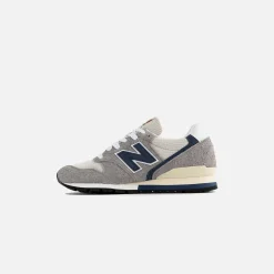 Store New Balance 996 Made In Usa Dark Grey / Grey / Blue