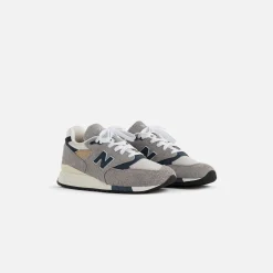 Discount New Balance 998 Made In Usa Dark Grey / Light Grey / Blue