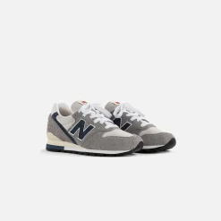 Cheap New Balance 996 Made In Usa Dark Grey / Grey / Blue