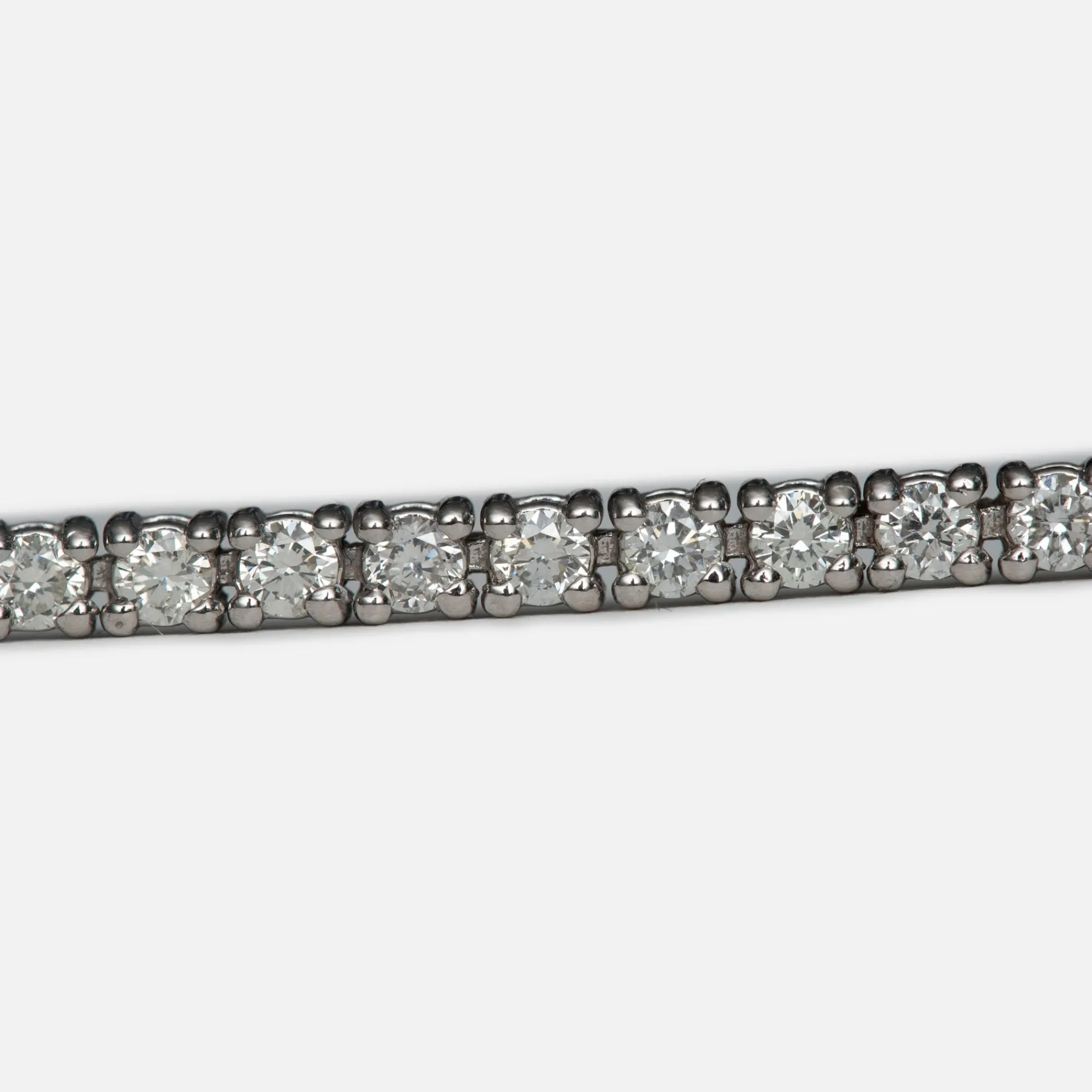 Clearance Greg Yuna 5 Pointer Tennis Bracelet White Gold
