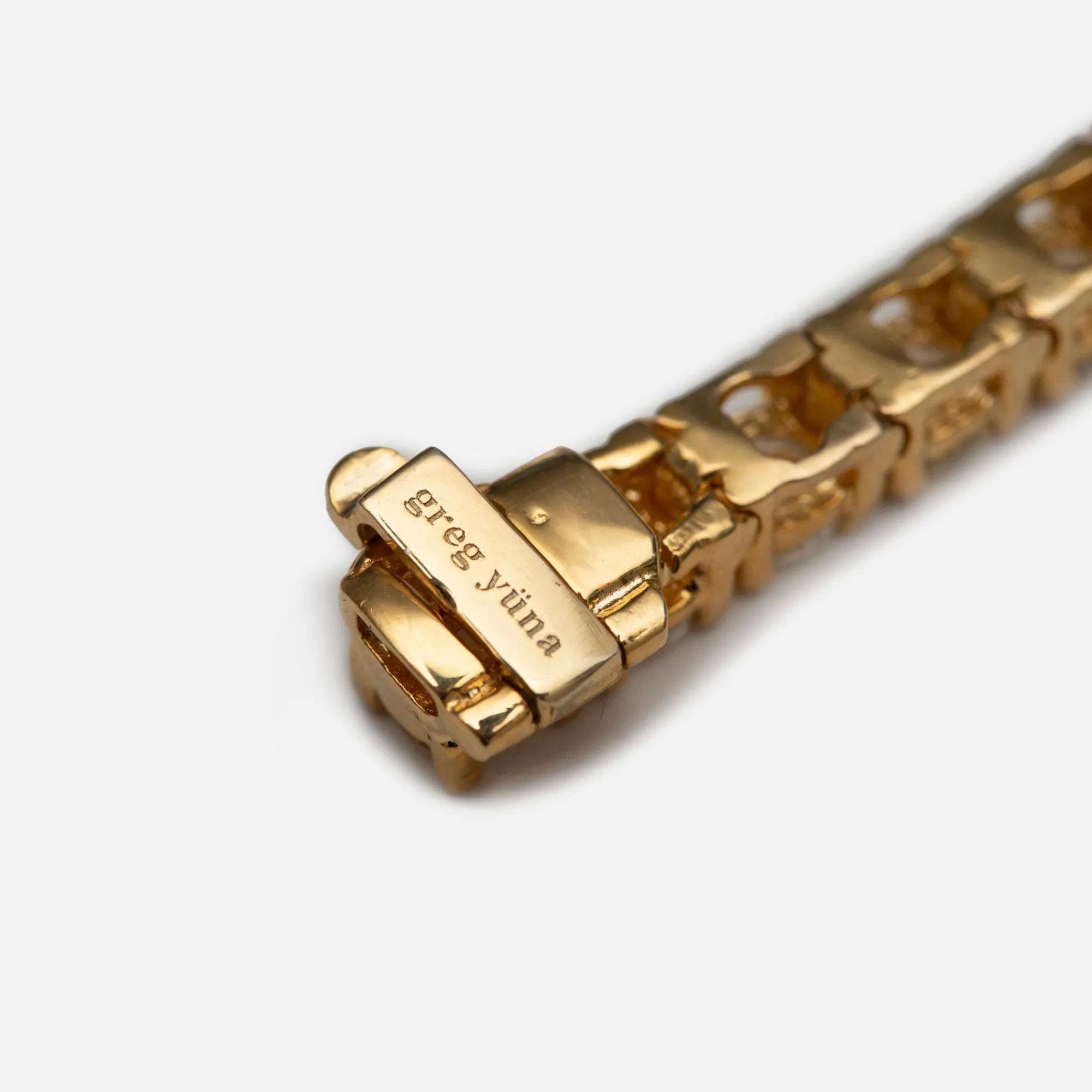 Cheap Greg Yuna 20 Pointer Tennis Bracelet Yellow Gold