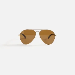 Fashion Gucci 002 Sunglasses Gold / Havana / Brown