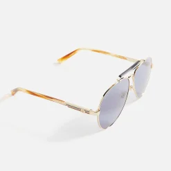 Cheap Gucci 004 Sunglasses Gold / Havana / Grey