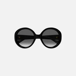 Flash Sale Gucci Acetate Circle Frame Black / Black Lens