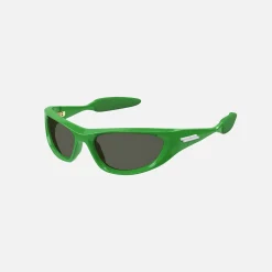 New Bottega Veneta Acetate Racing Frame Sunglasses Green
