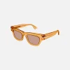 Online Bottega Veneta Acetate Square Frame Transparent Orange