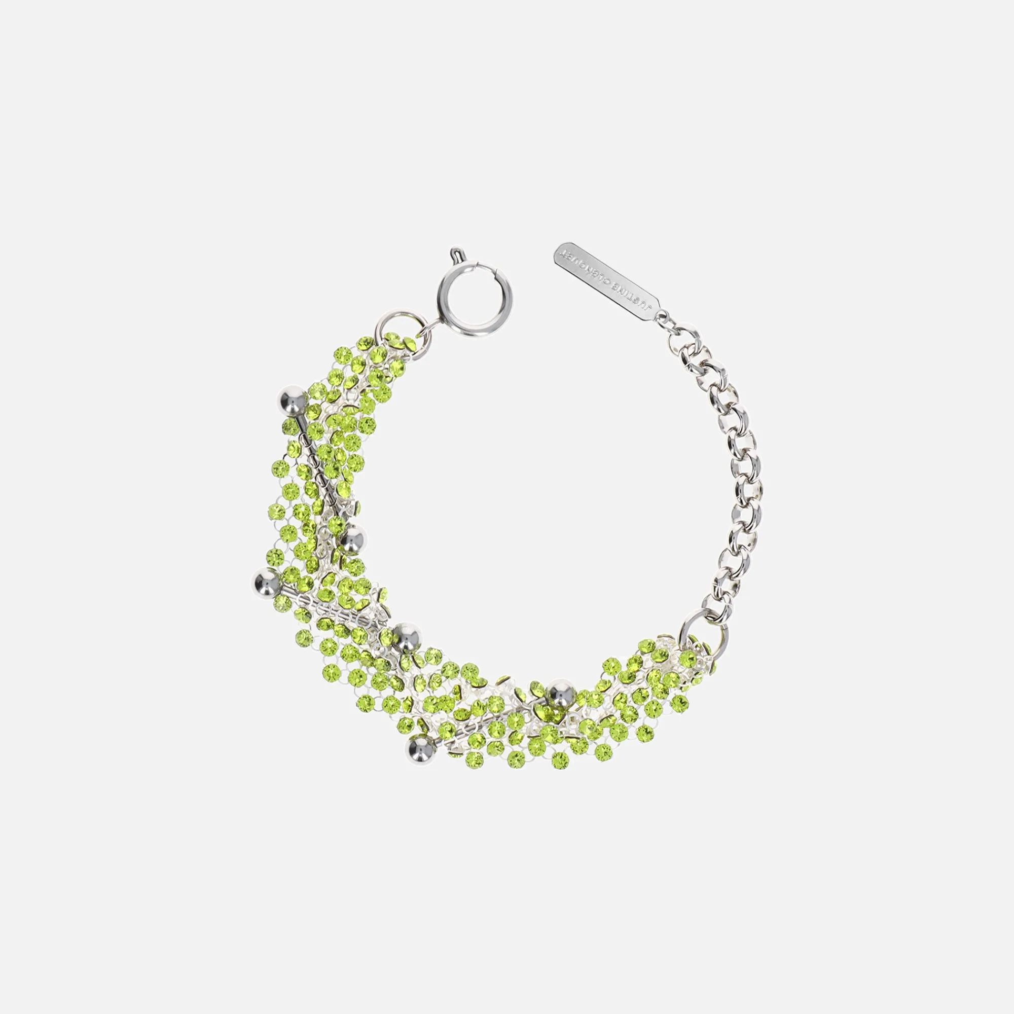 New Justine Clenquet Acid Bracelet Green