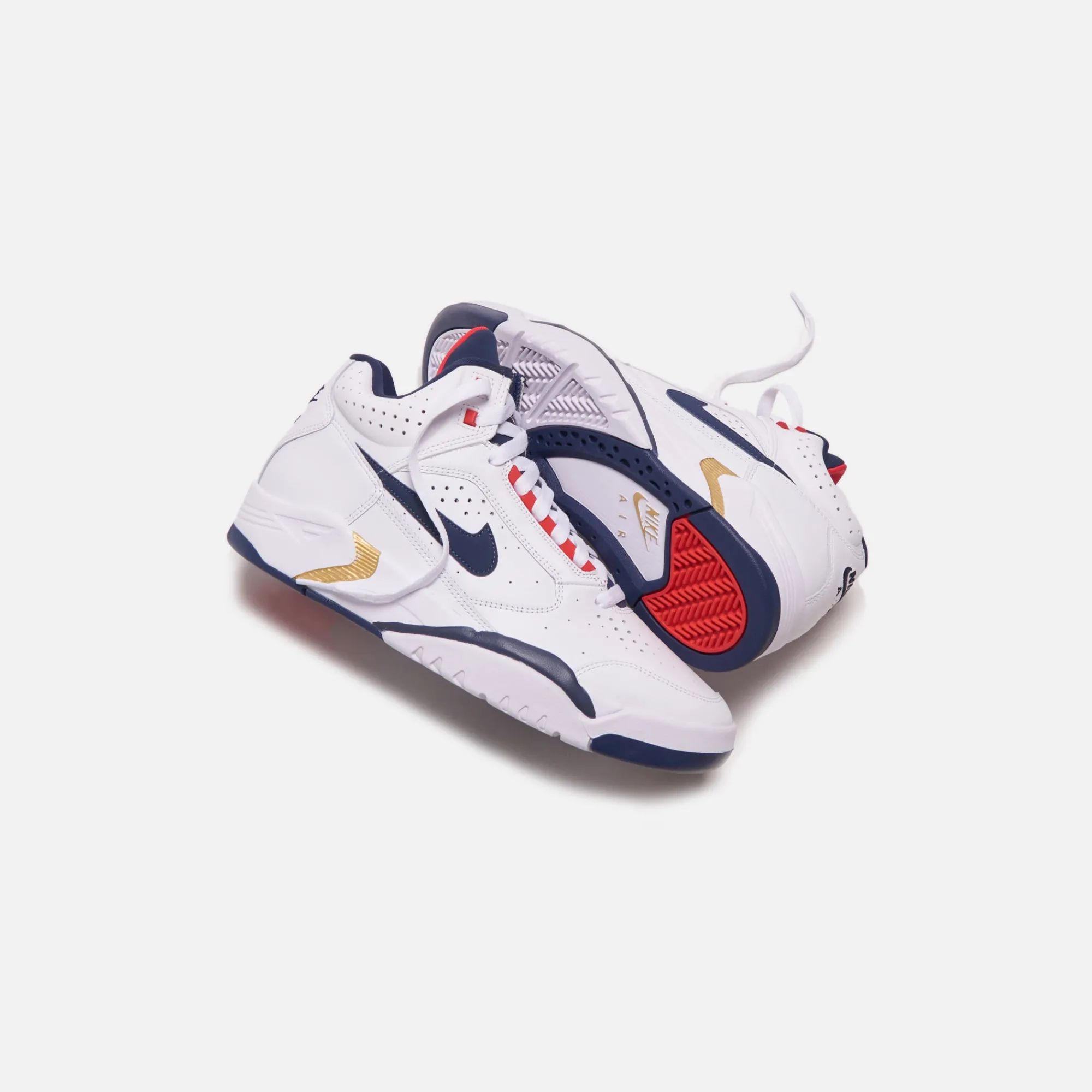 Best Nike Air Flight Lite Mid Ltr White / Midnight Navy / University Red