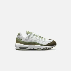 New Nike Air Max 95 White / Oil Green / Medium Olive