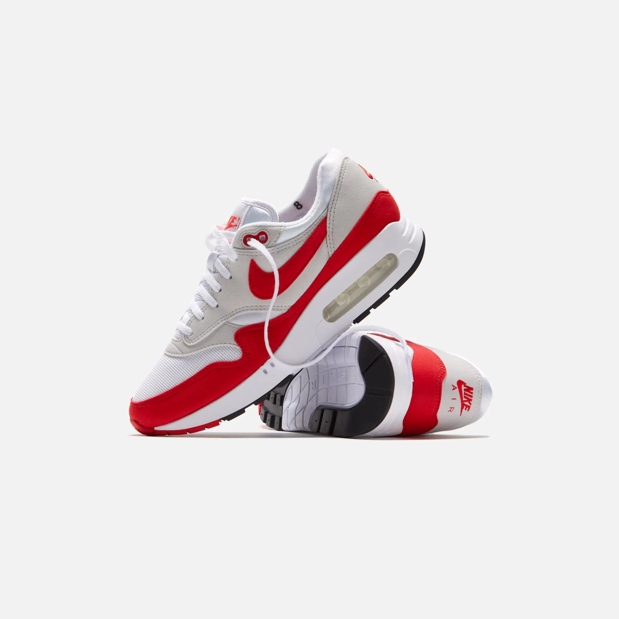 Sale Nike Air Max 1 `86 Og White / University Red / Neutral Grey