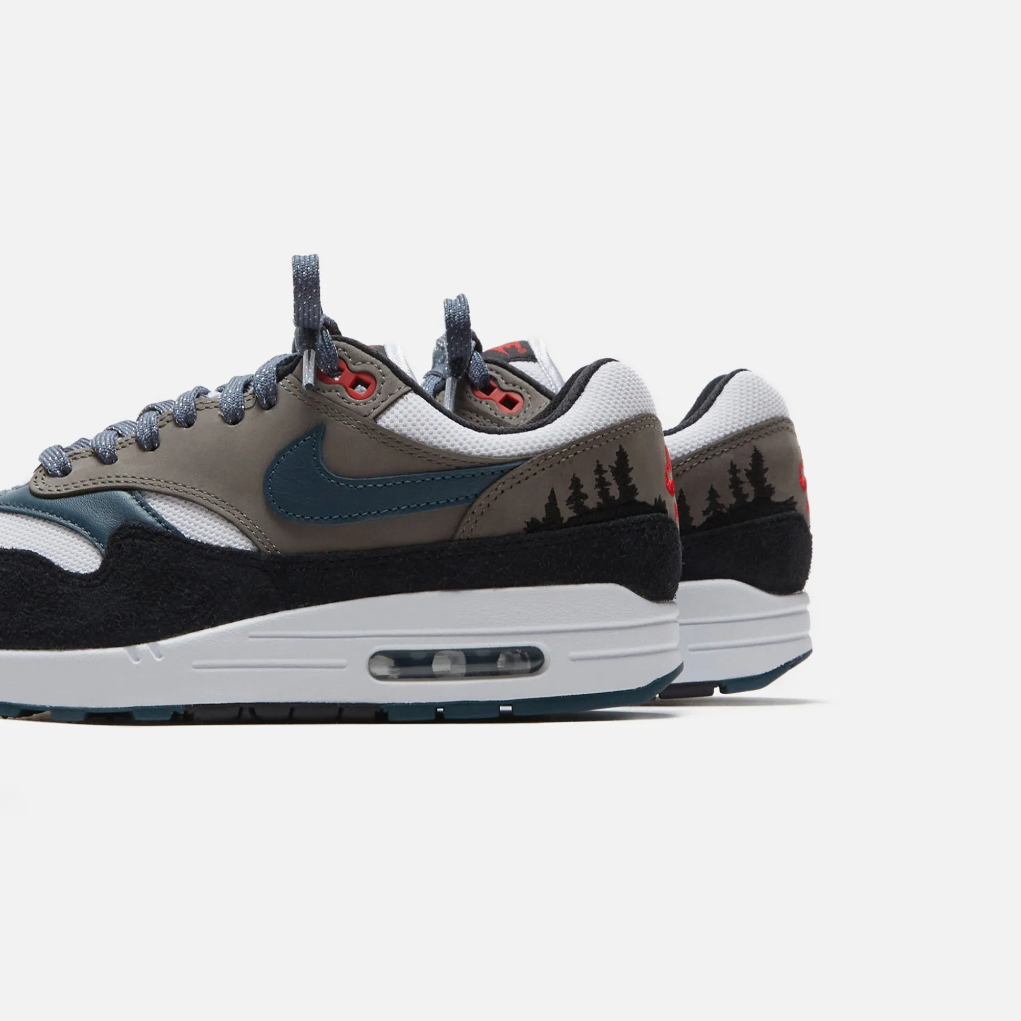 New Nike Air Max 1 Prm White / State Blue / Black / Soft Grey