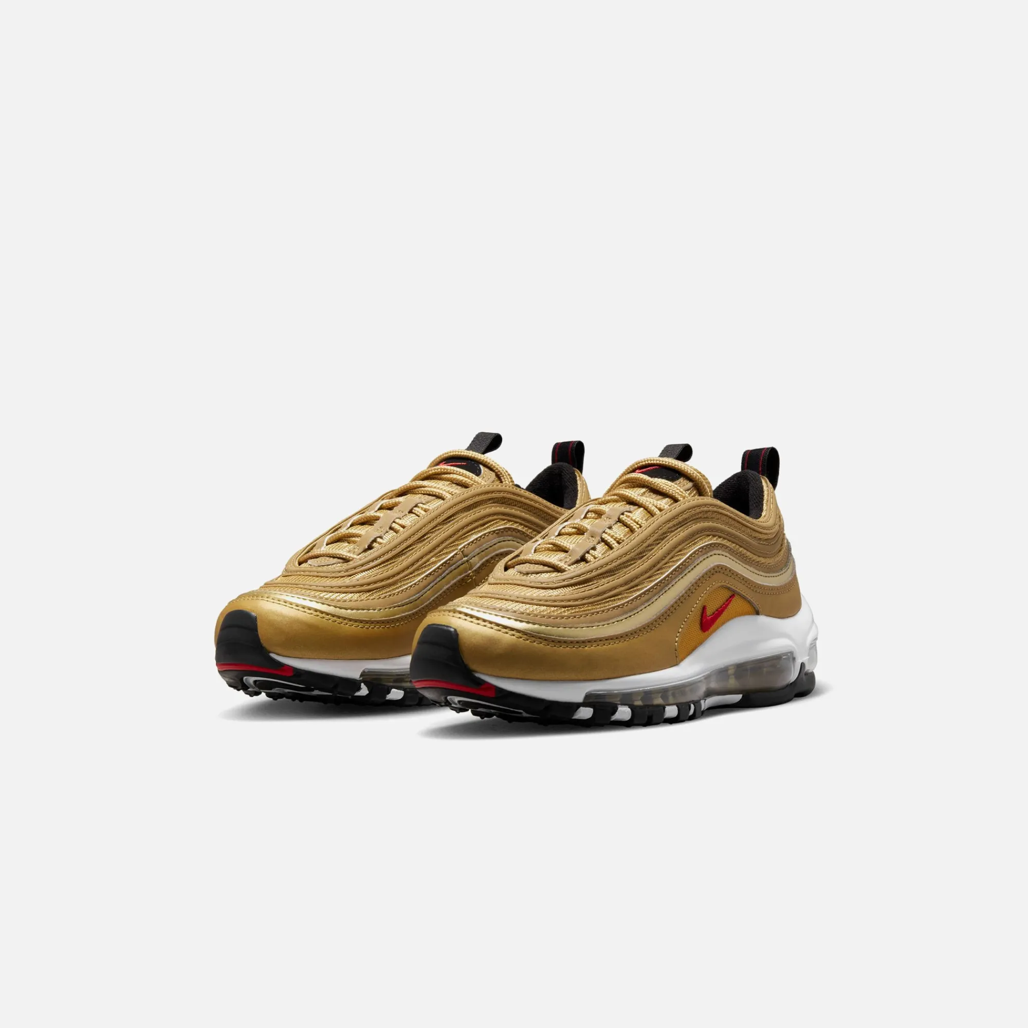 Fashion Nike Air Max 97 Qs Bg Metallic Gold / Varsity Red / Black / White