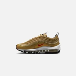 Fashion Nike Air Max 97 Qs Bg Metallic Gold / Varsity Red / Black / White