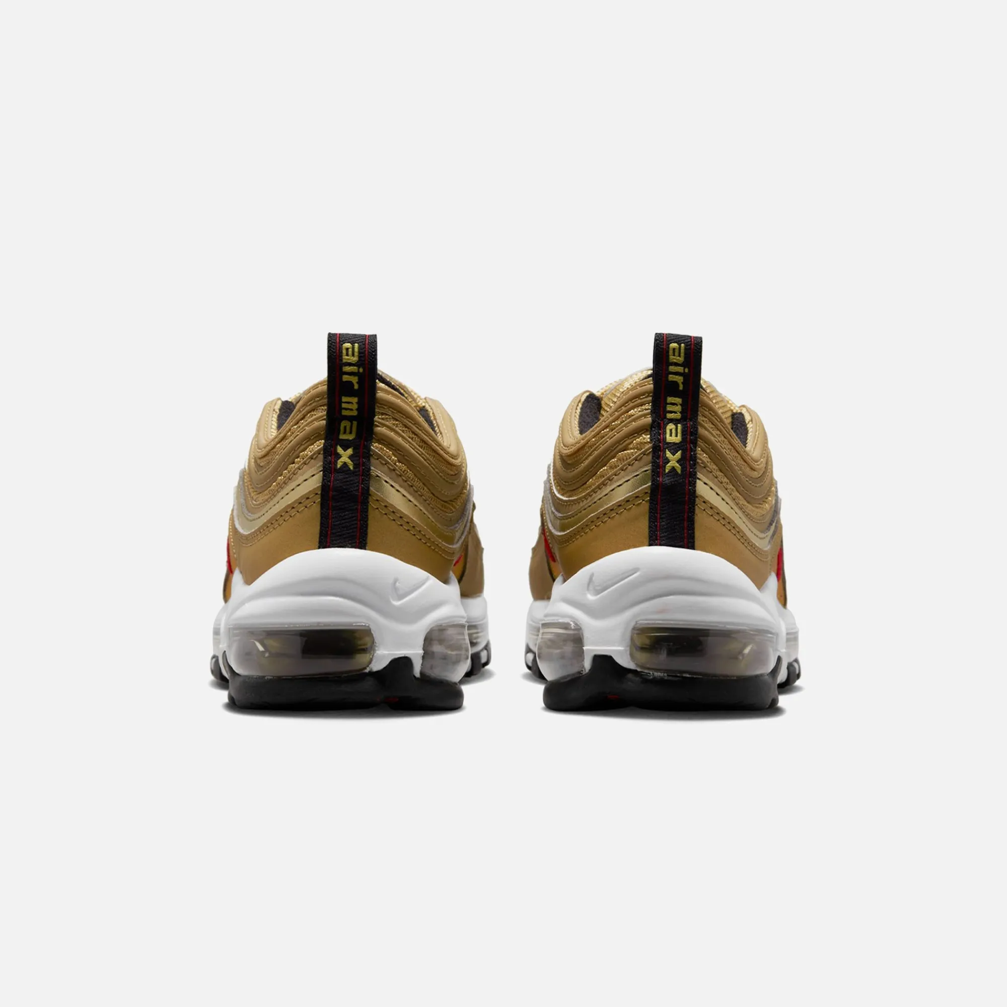 Fashion Nike Air Max 97 Qs Bg Metallic Gold / Varsity Red / Black / White