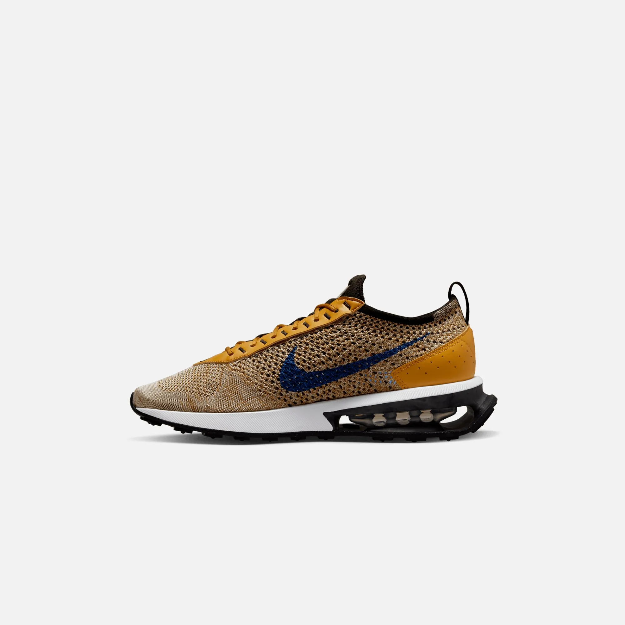 Cheap Nike Air Max Flyknit Racer Next Nature Elemental Gold / Hyper Royal / Gold Suede / Black