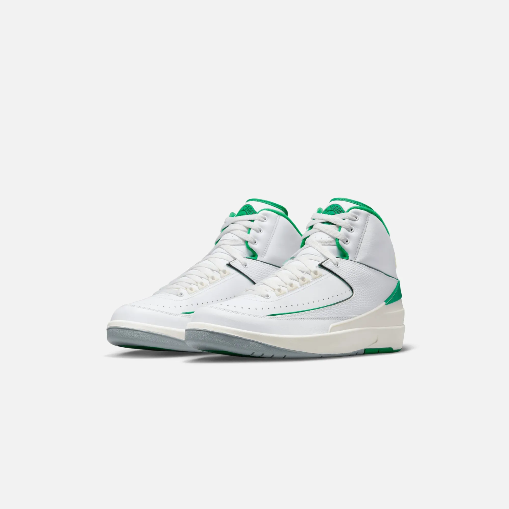 Fashion Jordan Air2 Retro White / Lucky Green