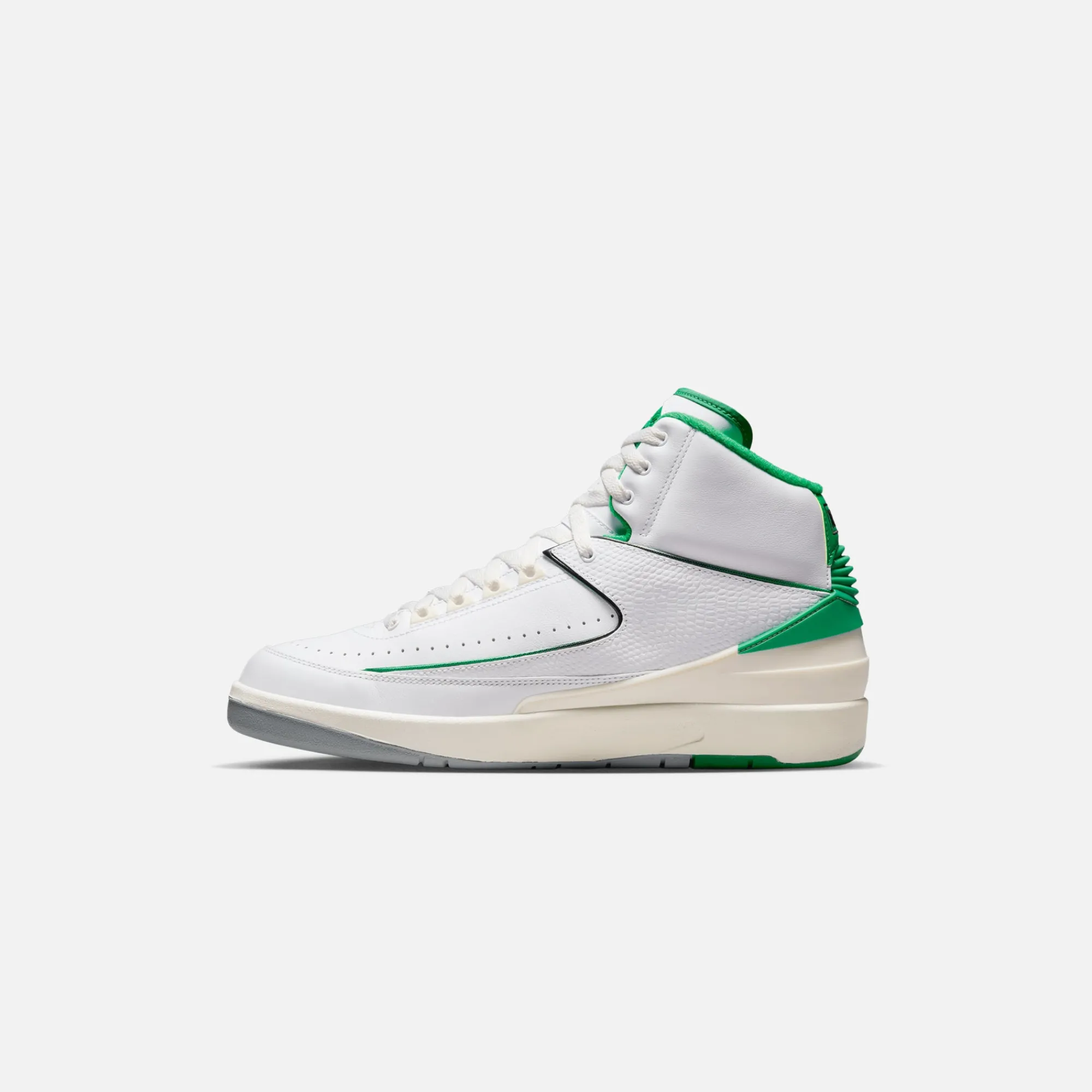 Fashion Jordan Air2 Retro White / Lucky Green