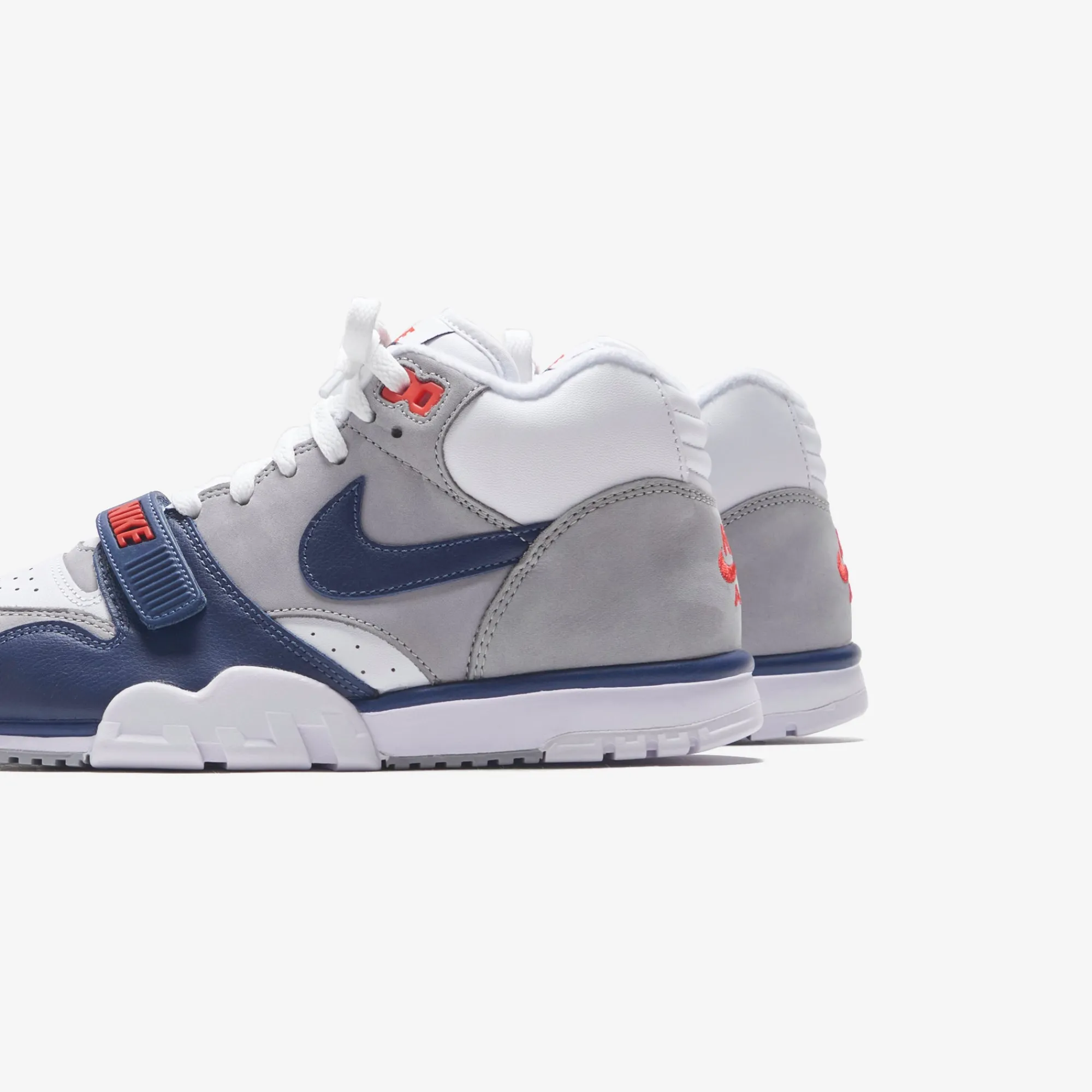 Best Nike Air Trainer 1 White / Midnight Navy / Med Grey / Chile Red