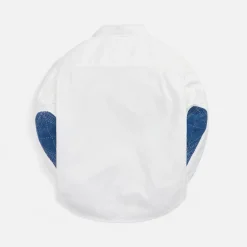 New Visvim Albacore Button Down Shirt Long Sleeves Sashiko White