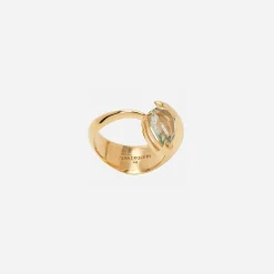 Shop Alan Crocetti Alien Ring Green / Gold
