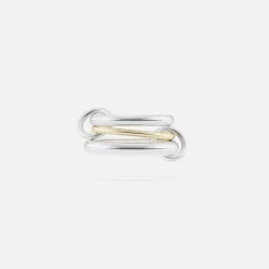 Cheap Spinelli Kilcollin Amaryllis 3 Link Ring Silver / Yellow Gold