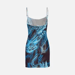 Online Miaou Anya Dress Tattoo Blue