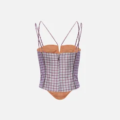 Discount Miaou Aphex Corset Bristol Plaid