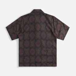 Shop Needles Arabesque Jacquard Cabana Shirt Black