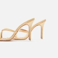 Fashion Black Suede Studio Arielle Raffia