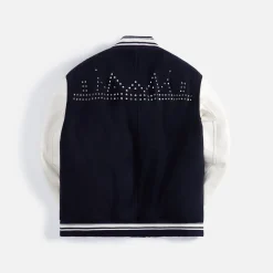 Online Wales Bonner Ascend Varsity Jacket Navy / Ivory
