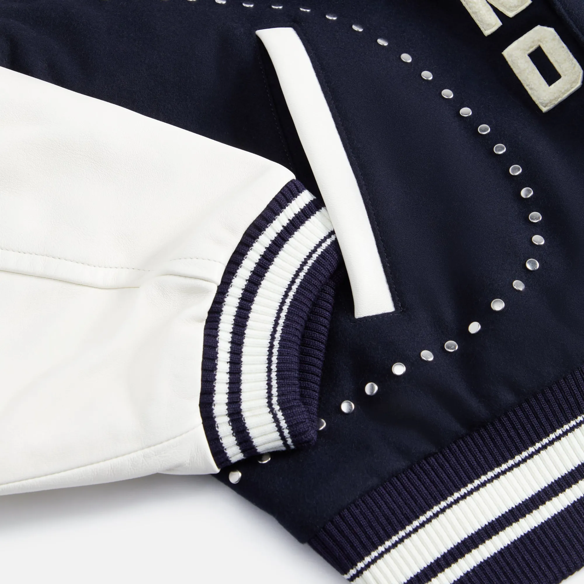 Online Wales Bonner Ascend Varsity Jacket Navy / Ivory