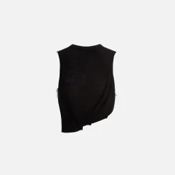 Best Sale Sami Miro Vintage Asymmetric Sleeveless Top Black