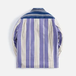 Shop Wales Bonner Atlantic Jacket Blue / White