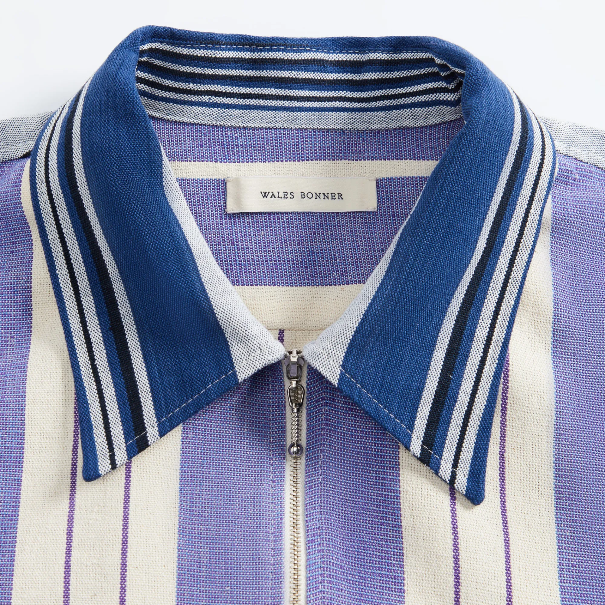 Shop Wales Bonner Atlantic Jacket Blue / White
