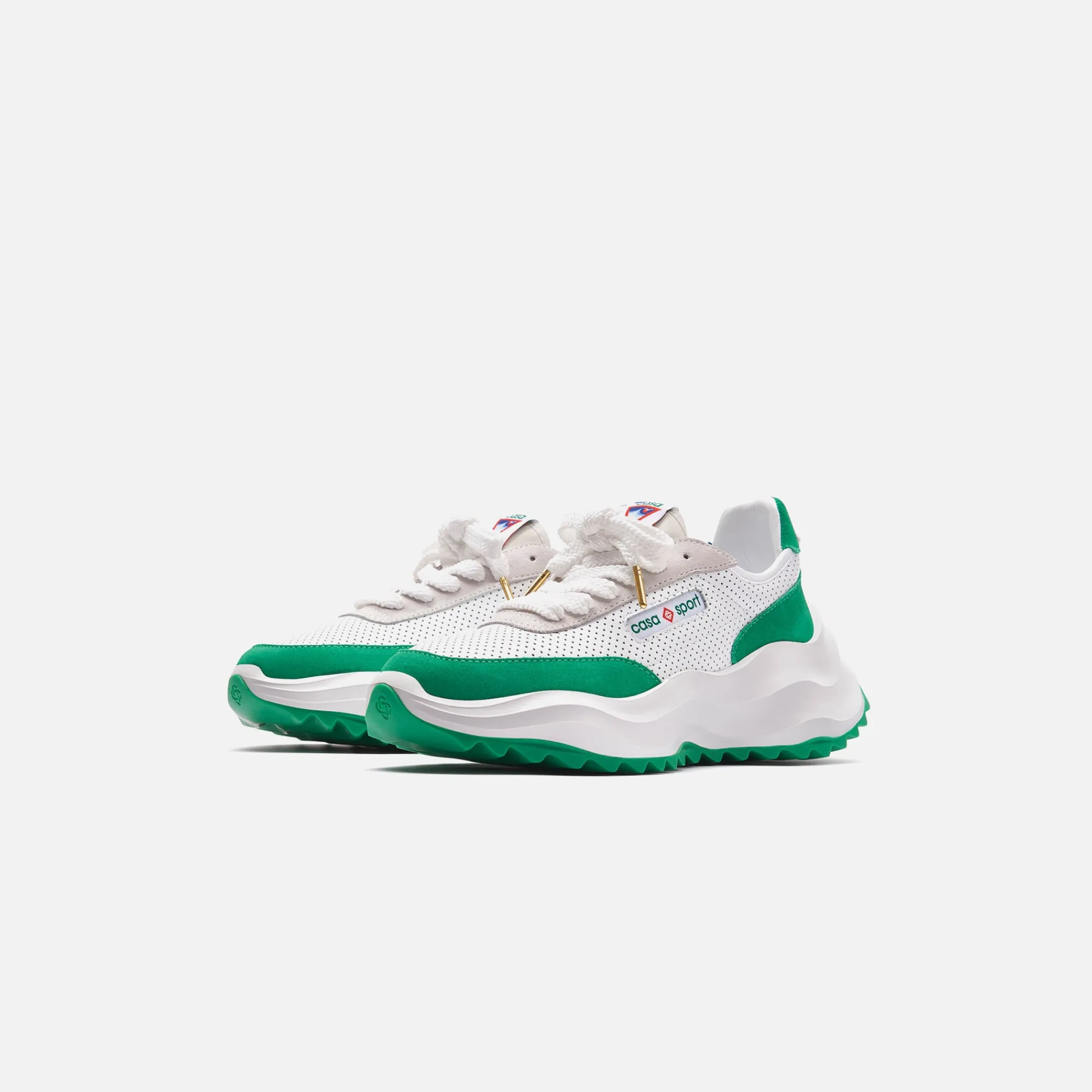 Discount Casablanca Atlantis Sneaker Leather White / Green