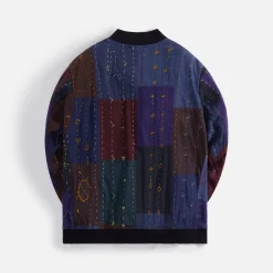 Best Engineered Garments Aviator Jacket Navy Square Handstitch