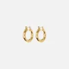 Cheap Luv AJ Baby Amalfi Hoop Earrings Gold