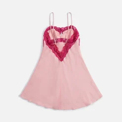 Best Sale Danielle Guizio Babydoll Slip Dress Baby Pink Magenta