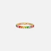 Cheap Yvonne Leon Baguette Riviere Heart Bracelet Gold / Multi