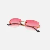 Cheap Vintage Frames Bal Harbour Drill Mount Sunglasses Gold Red Gradient