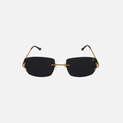 Flash Sale Vintage Frames Bal Harbour Drill Mount Sunglasses Gold Black