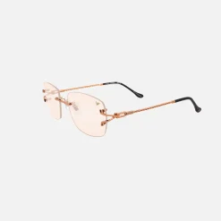 Store Vintage Frames Bal Harbour 24Kt Sunglasses Rose Gold Clear