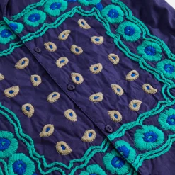 Best Noma Bandana Hand Embroidery Shirt Navy
