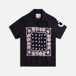 Cheap Noma Bandana Hand Embroidery Shirt Black