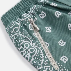 Shop Rhude Bandana Shorts Sage