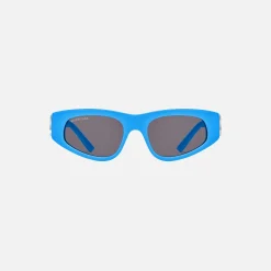Best Sale Balenciaga Bb Logo Hinge Frame Blue / Grey Lens