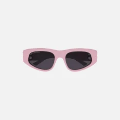 Sale Balenciaga Bb Logo Hinge Frame Pink / Grey Lens
