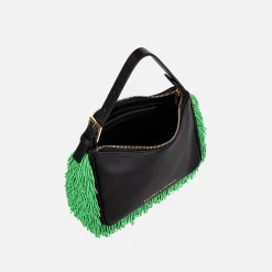 Cheap Brandon Blackwood Beaded Cortni Bag Black Green